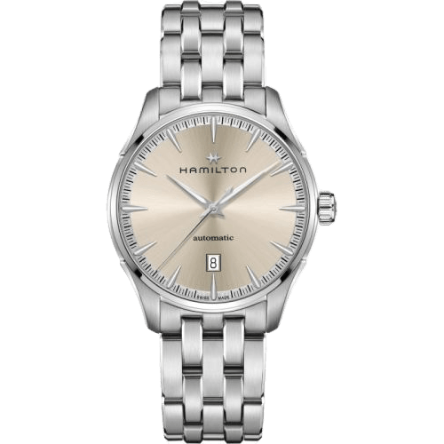 Jazzmaster Auto 40 Stainless Steel / Beige / Bracelet