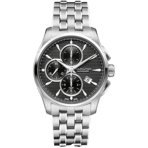 Jazzmaster Automatic Chronograph 42 Stainless Steel / Black / Bracelet