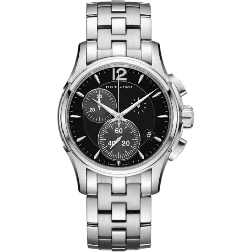Jazzmaster Chrono Quartz 42 Stainless Steel / Black / Bracelet
