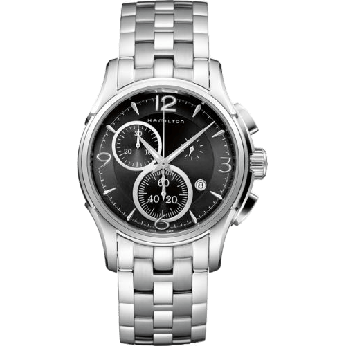 Jazzmaster Chrono Quartz 42 Stainless Steel / Black / Bracelet