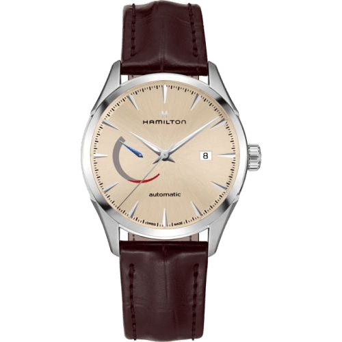 Jazzmaster Power Reserve Auto 42 Stainless Steel / Beige