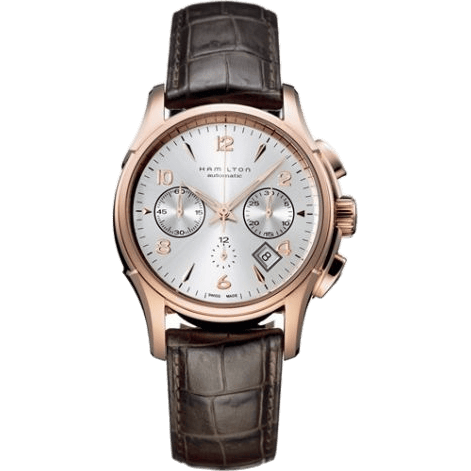 Jazzmaster Automatic Chronograph 42mm Silver Dial PVD Gold