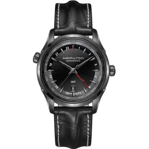 Jazzmaster GMT 42mm PVD / Black