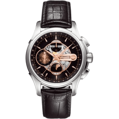 Jazzmaster Moonphase Auto Chrono Stainless Steel / Black