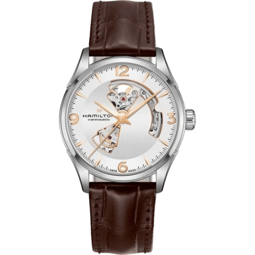 Jazzmaster Open Heart 42 Stainless Steel / Silver