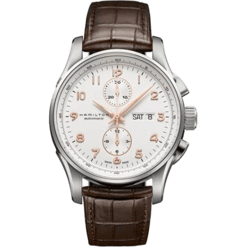 Jazzmaster Maestro Chronograph 45 Stainless Steel / White
