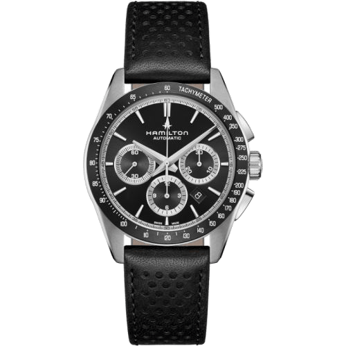 Jazzmaster Performer Auto Chrono 42 Stainless Steel / Black