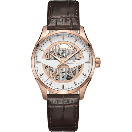 Jazzmaster Skeleton Auto 40 Rose Gold / Silver