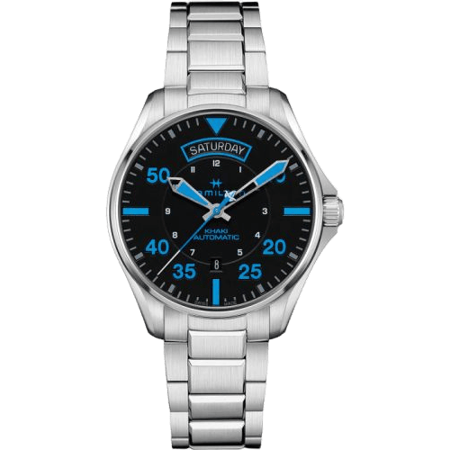 Khaki Pilot Day-Date 42 Air Zermatt Auto / Bracelet
