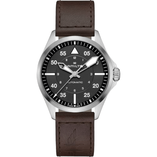Khaki Aviation Pilot Auto 39 Stainless Steel / Black
