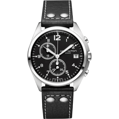 Khaki Pilot Pioneer Chrono Quartz Stainless Steel / Black