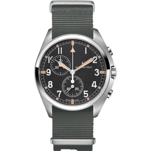 Khaki Aviation Pilot Pioneer Chrono Quartz / NATO