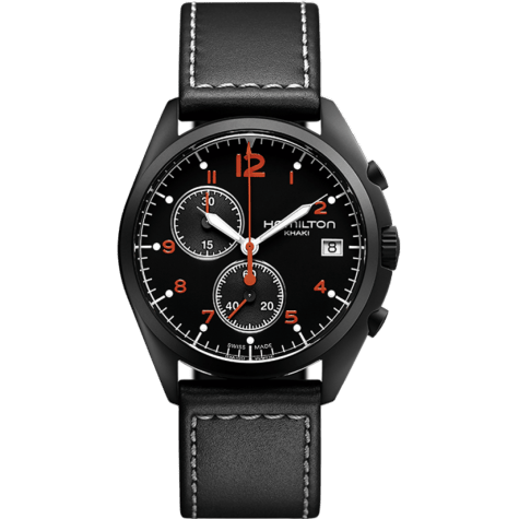 Khaki Pilot Pioneer Chrono Quartz Volcano