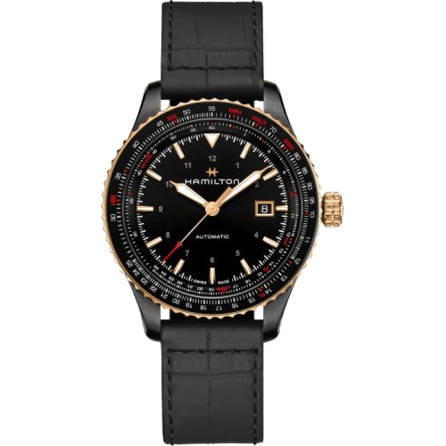 Khaki Aviation Converter Auto PVD / Rose Gold / Black