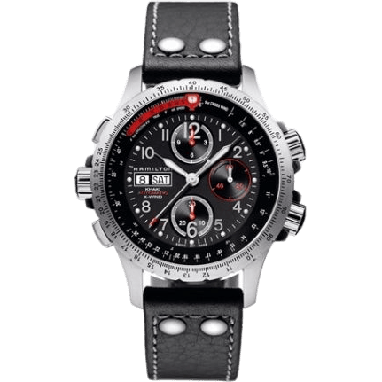Khaki Aviation X-Wind Automatic Black-Orange / Leather