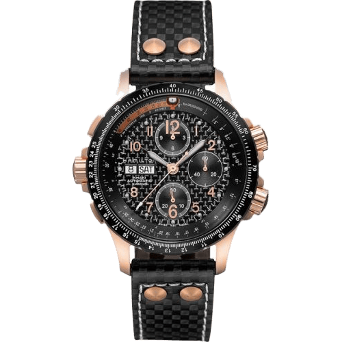 Khaki Aviation X-Wind Auto Chrono Red Gold / Carbon