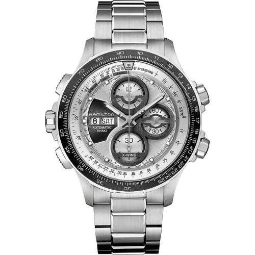 Khaki Aviation X-Wind Automatic Silver / Bracelet