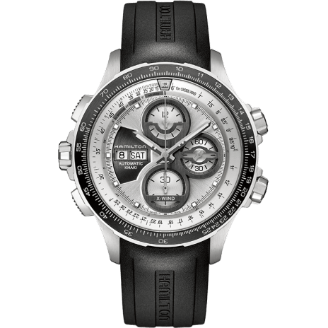 Khaki Aviation X-Wind Automatic Silver / Rubber