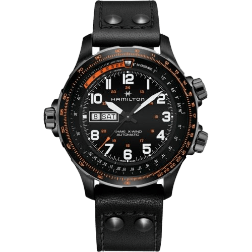Khaki Aviation X Wind Day Date Auto PVD / Black