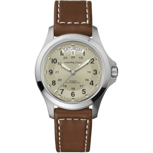 Khaki Field King Auto 40 Stainless Steel / Beige