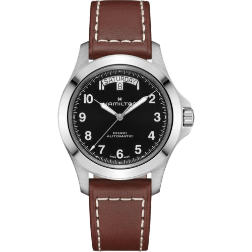 Khaki Field King Day-Date 40 Stainless Steel / Black