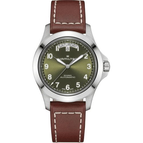 Khaki Field King Day-Date 40 Stainless Steel / Green
