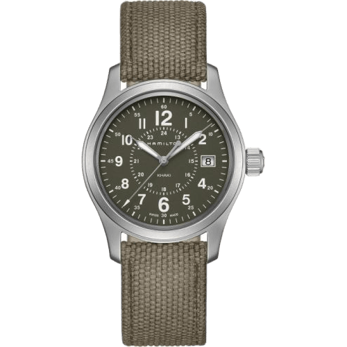 Khaki Field Quartz 38 Stainless Steel / Green