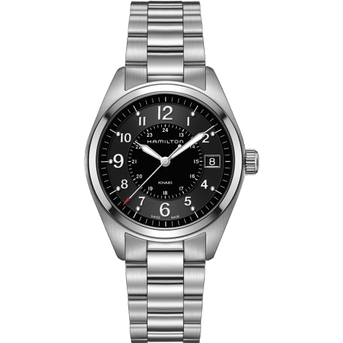 Khaki Field Quartz Steel / Black / Bracelet