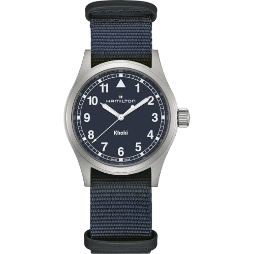 Khaki Field Quartz 38 Stainless Steel / Blue