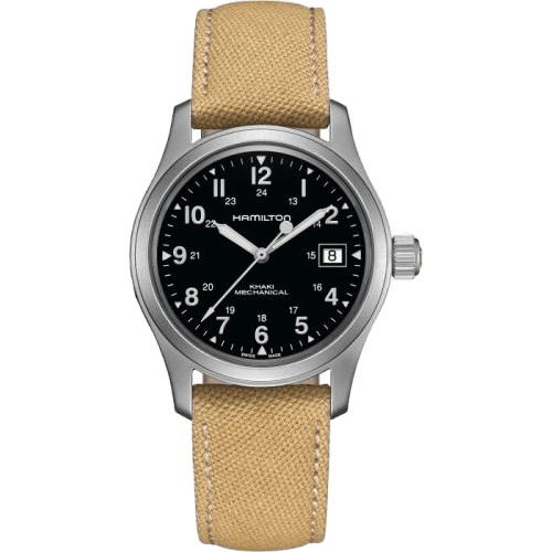 Khaki Field Mechanical 38 Stainless Steel / Black
