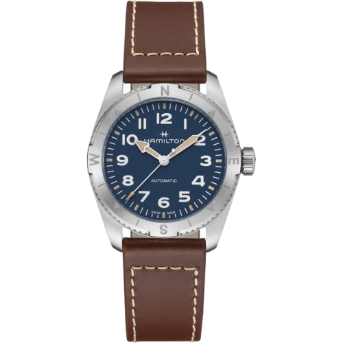 Khaki Field Expedition 37 Stainless Steel / Blue