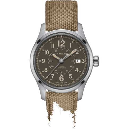 Khaki Field Auto 40 Stainless Steel / Brown