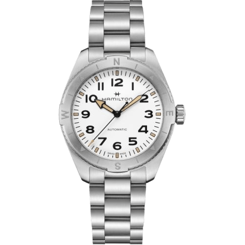 Khaki Field Expedition 41 Stainless Steel / White / Bracelet
