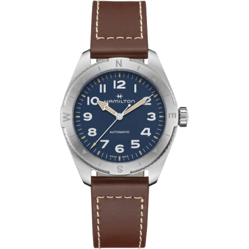 Khaki Field Expedition 41 Stainless Steel / Blue