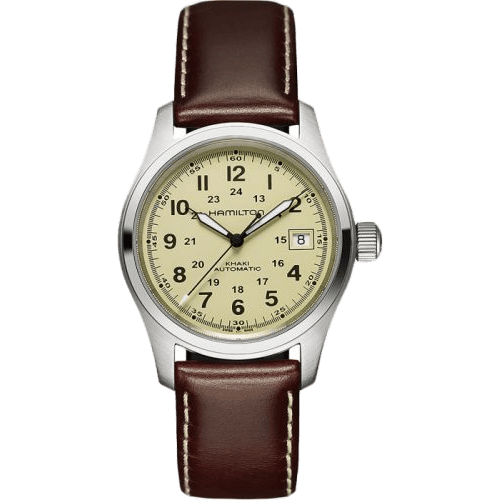 Khaki Field Automatic 38 Stainless Steel / Beige