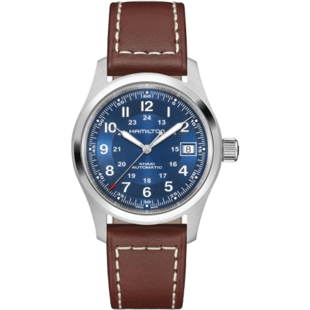 Khaki Field Auto 38 Stainless Steel / Blue