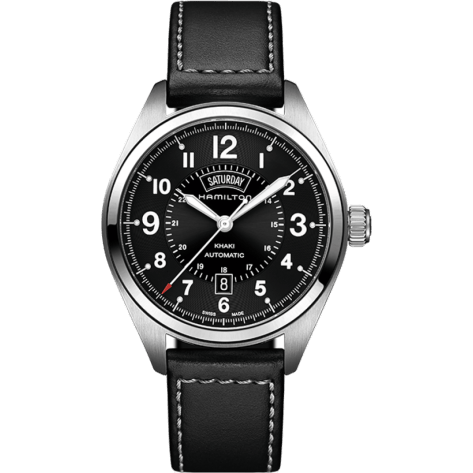 Khaki Field Day Date Auto Stainless Steel / Black