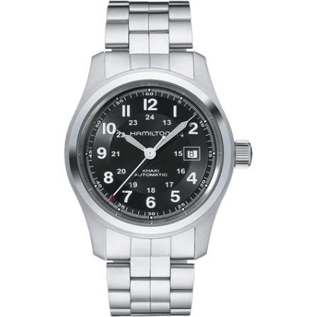 Khaki Field Automatic Stainless Steel / Black / Bracelet