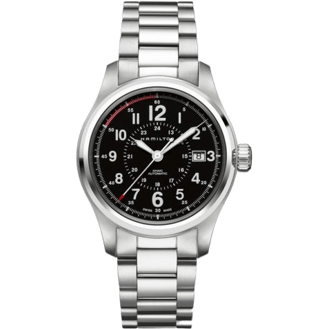 Khaki Field Automatic Stainless Steel / Black / Bracelet