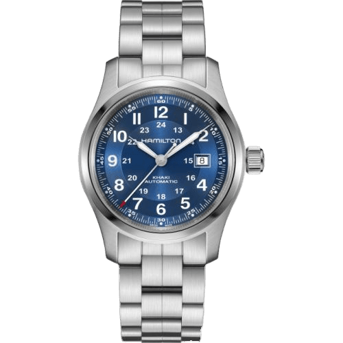 Khaki Field Auto 42 Stainless Steel / Blue / Bracelet
