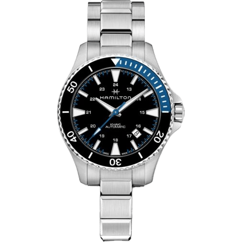 Khaki Navy Scuba Auto Stainless Steel / Black / Bracelet