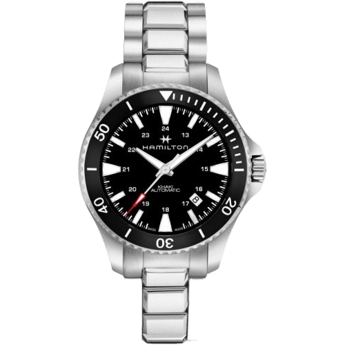 Khaki Navy Scuba Auto Stainless Steel / Black / Bracelet