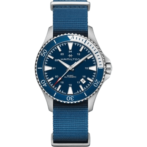 Khaki Navy Scuba Auto Stainless Steel / Blue / NATO
