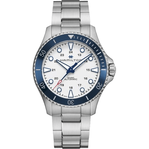 Khaki Navy Scuba Auto 43 Stainless Steel / White / Bracelet