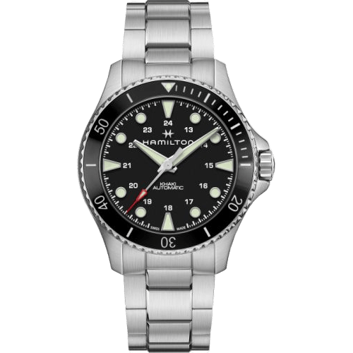 Khaki Navy Scuba Auto 43 Stainless Steel / Black / Bracelet