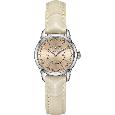 Railroad Lady 28 Quartz Stainless Steel / Champagne