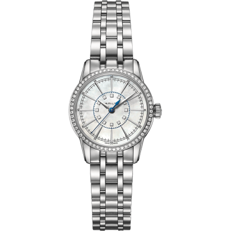 Railroad Lady 28 Quartz Stainless Steel - Diamond / MOP / Bracelet