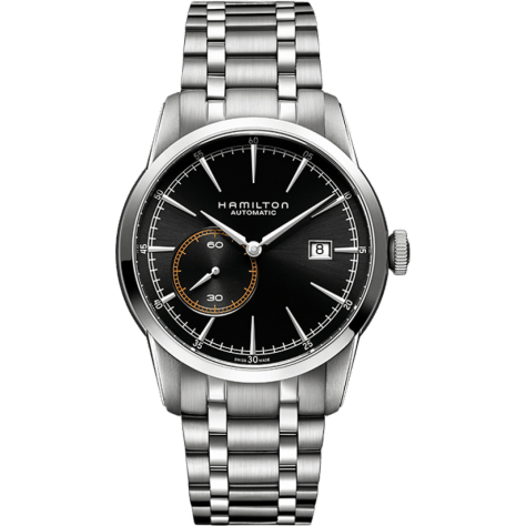 Railroad 42 Small Second Auto Stainless Steel / Black / Bracelet