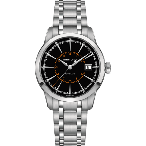 Railroad 40 Auto Stainless Steel / Black / Bracelet