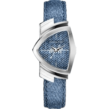 Ventura Quartz 24 Stainless Steel / Blue Jeans